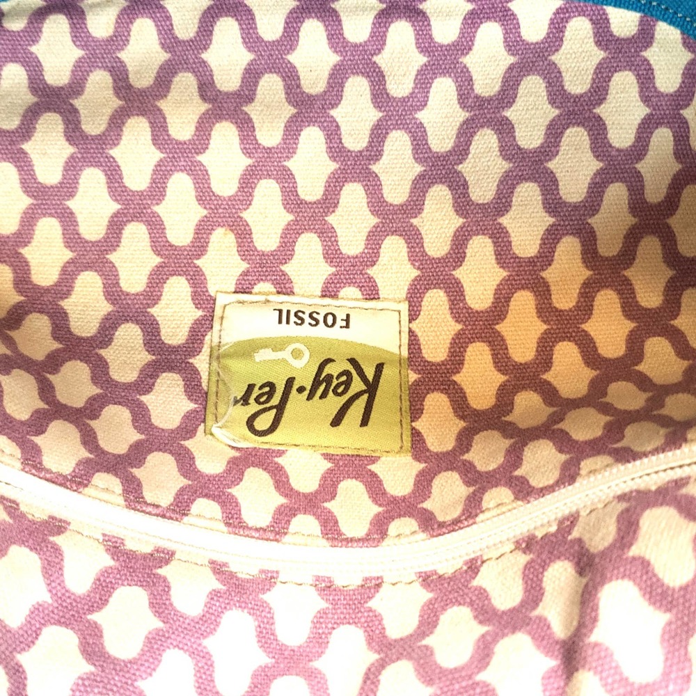 Fossil Key Per Women's Coated Canvas Colorful Pur… - image 4